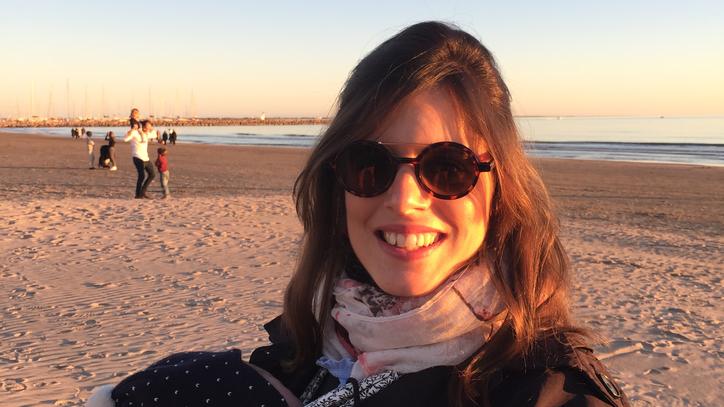 Zoe at the beach