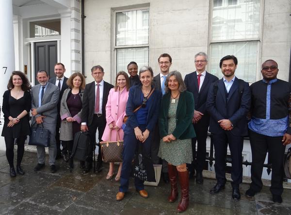 Campus France team with institutional partners and alumni